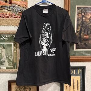 Vintage 1995 Ultra RARE Liquid Soul Psy Trance Rave World Tour Shirt Size XL